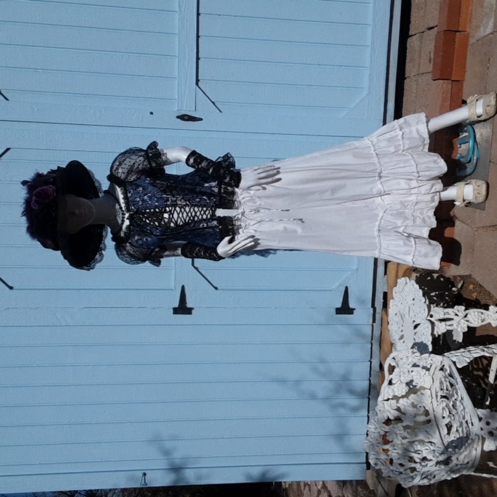 1880s vintage Victorian Outdoor Breakfast ensemble.